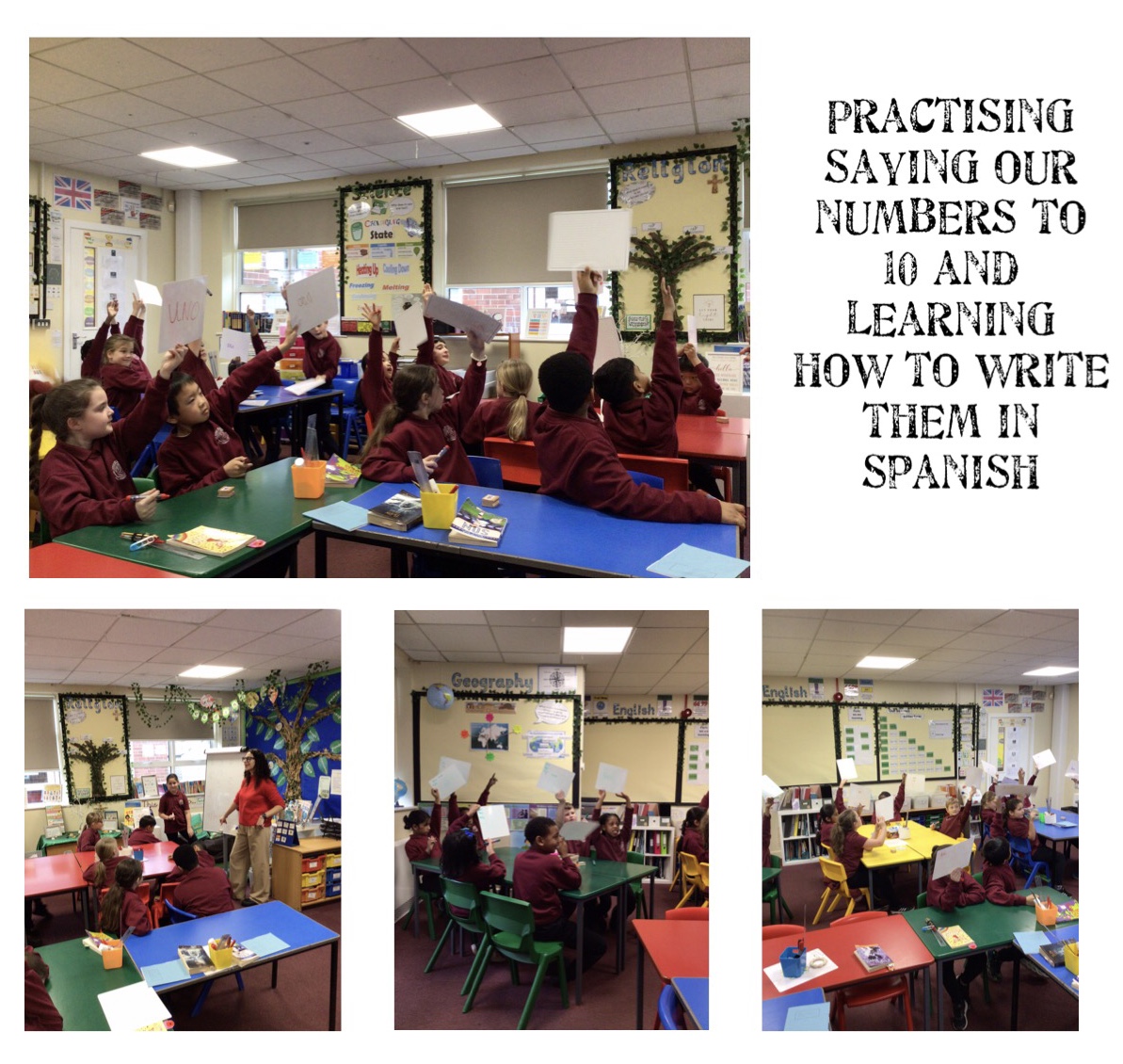 Image of Saying and writing the numbers in Spanish!