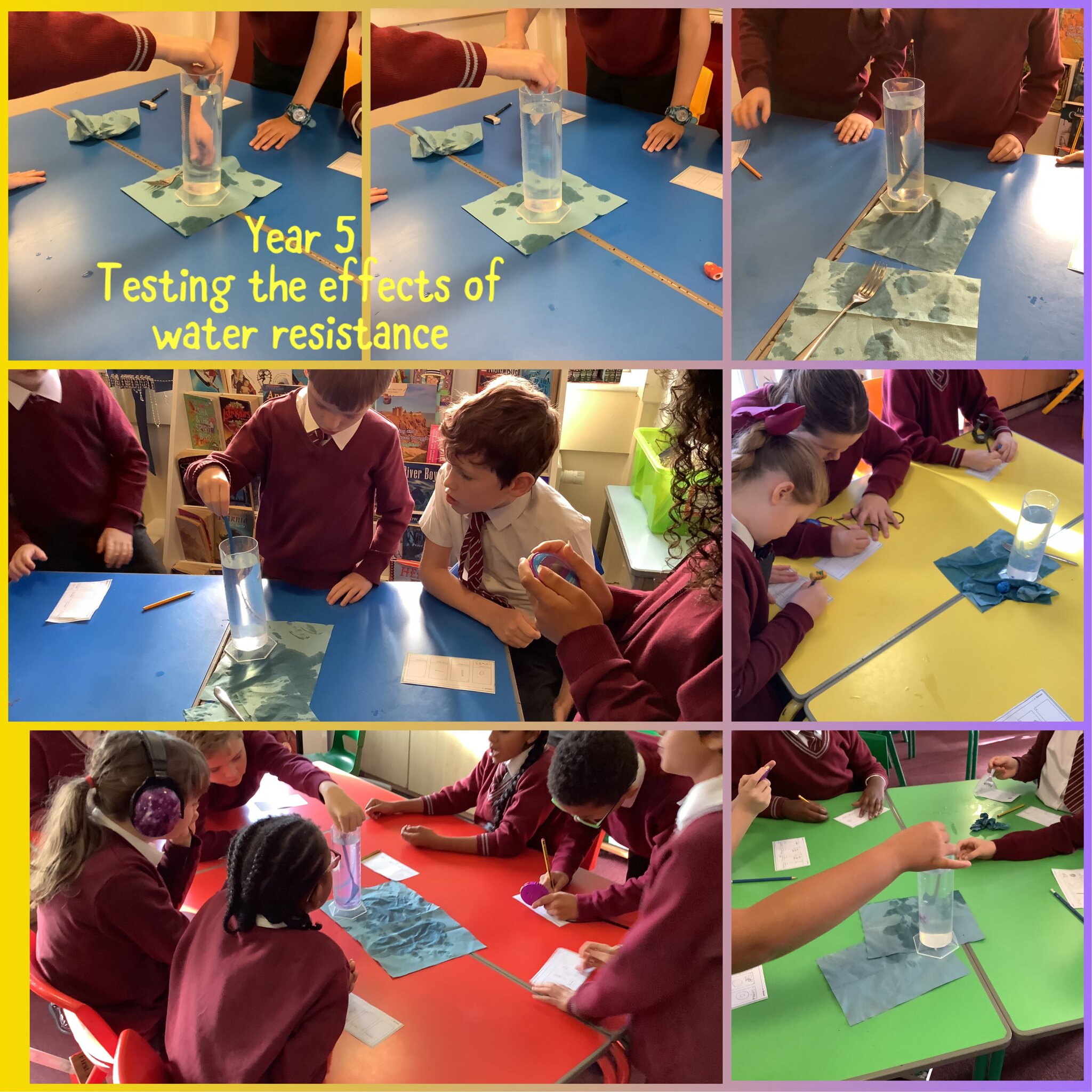 Image of Year 5 water resistance investigation