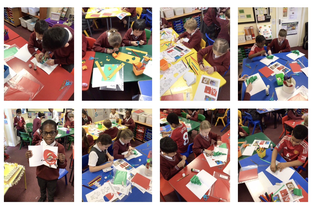 Image of Creating our Christmas themed storybook cards with moving mechanisms in DT!