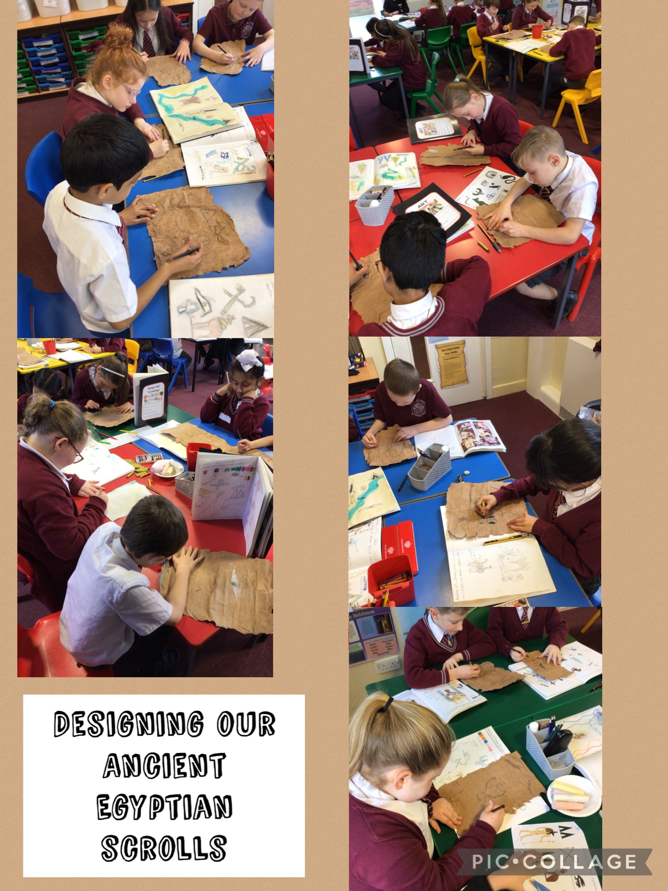 Image of Designing our Ancient Egyptian Scrolls!