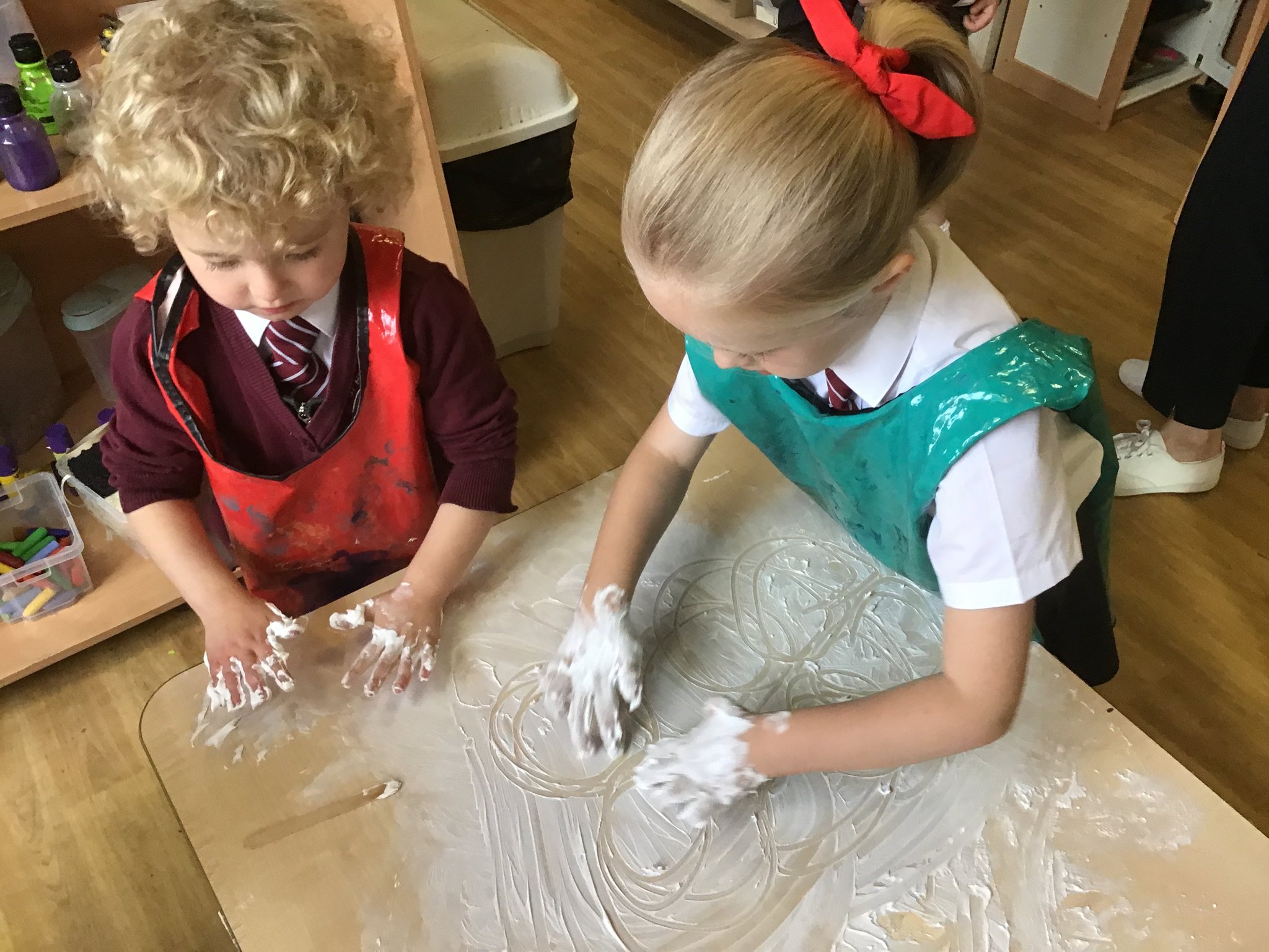 Image of Exploring pattern and mark making in foam!