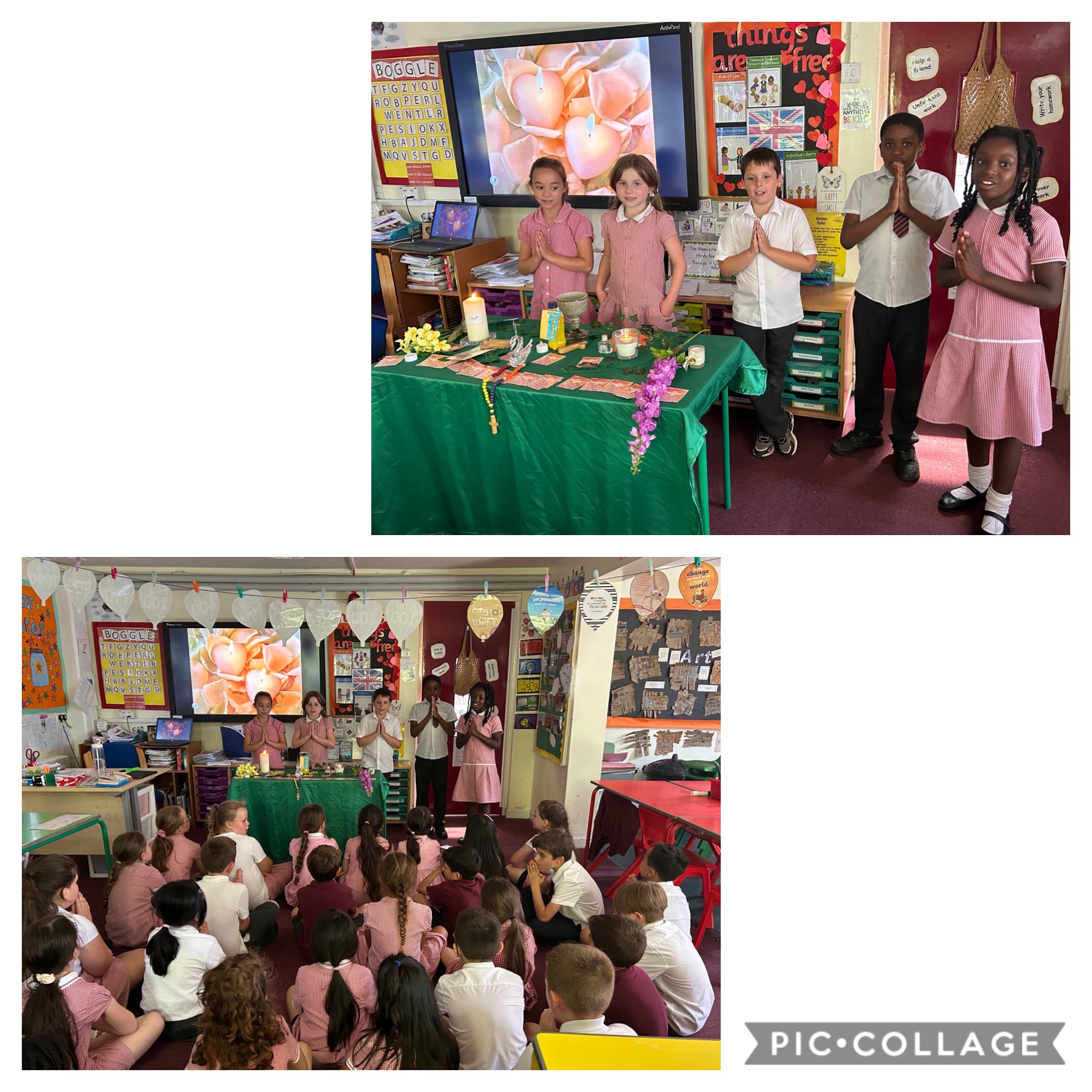 Image of Child led liturgy focusing on spreading God’s word 