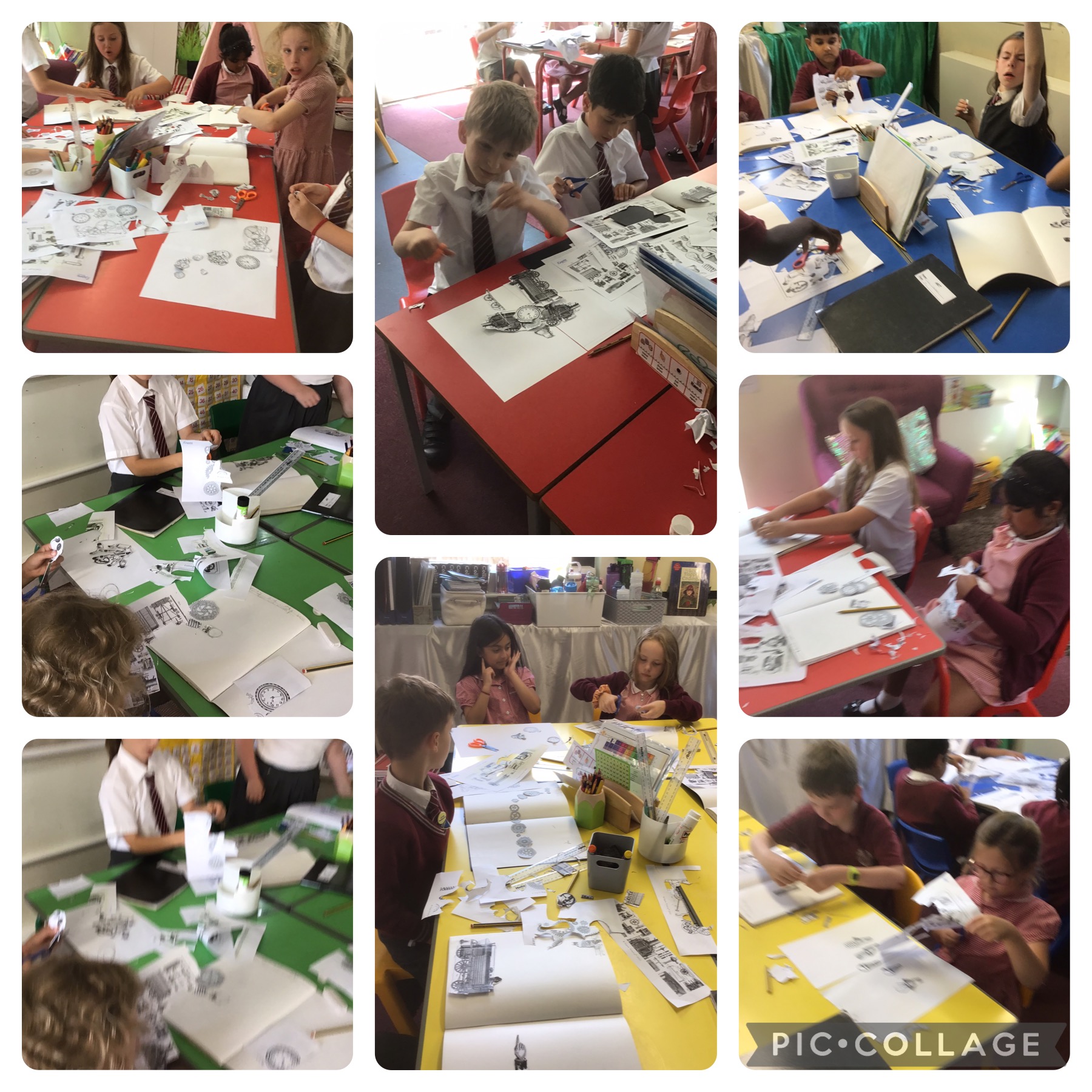 Image of Creating collages like Henri Matisse in Art !