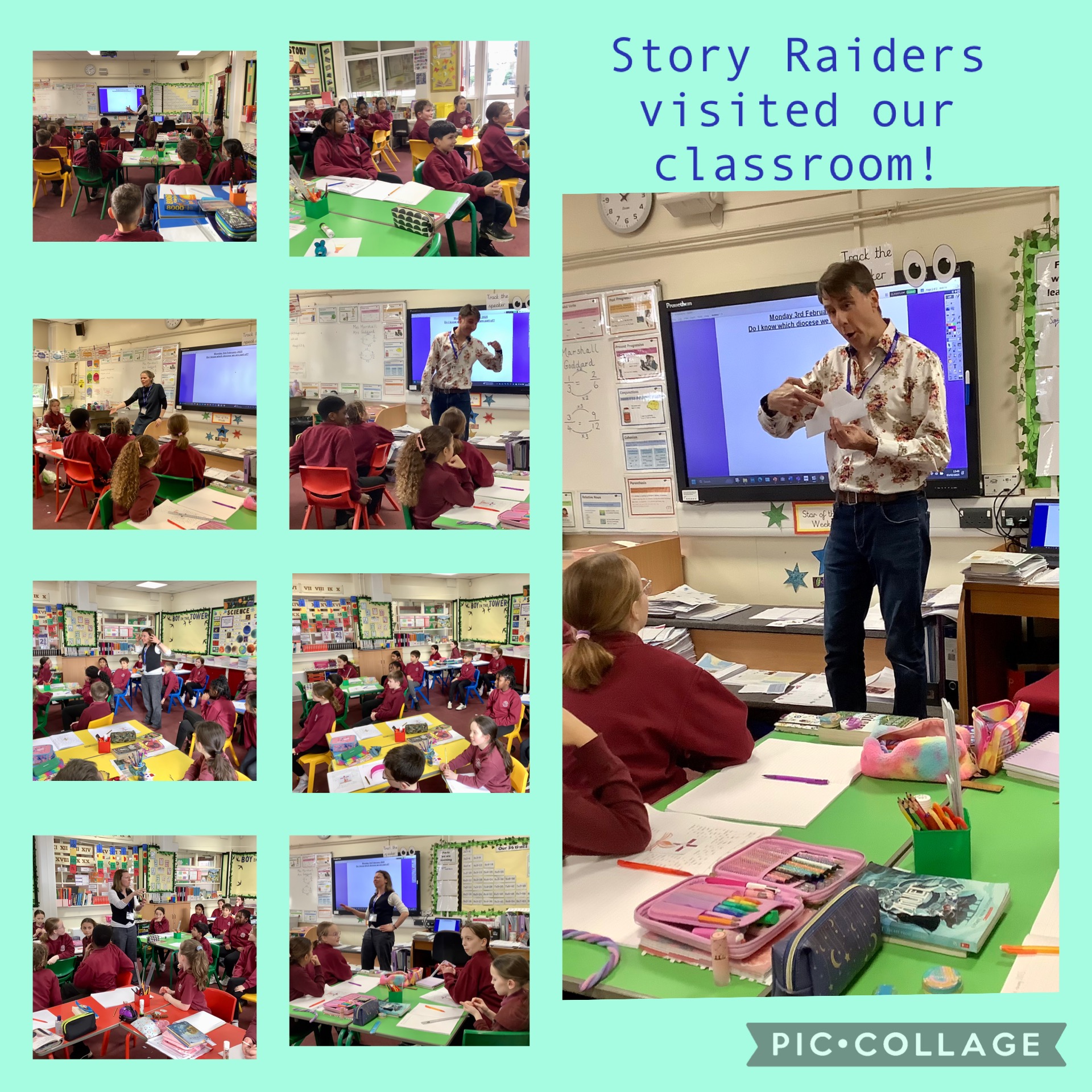 Image of Story Raiders in our class