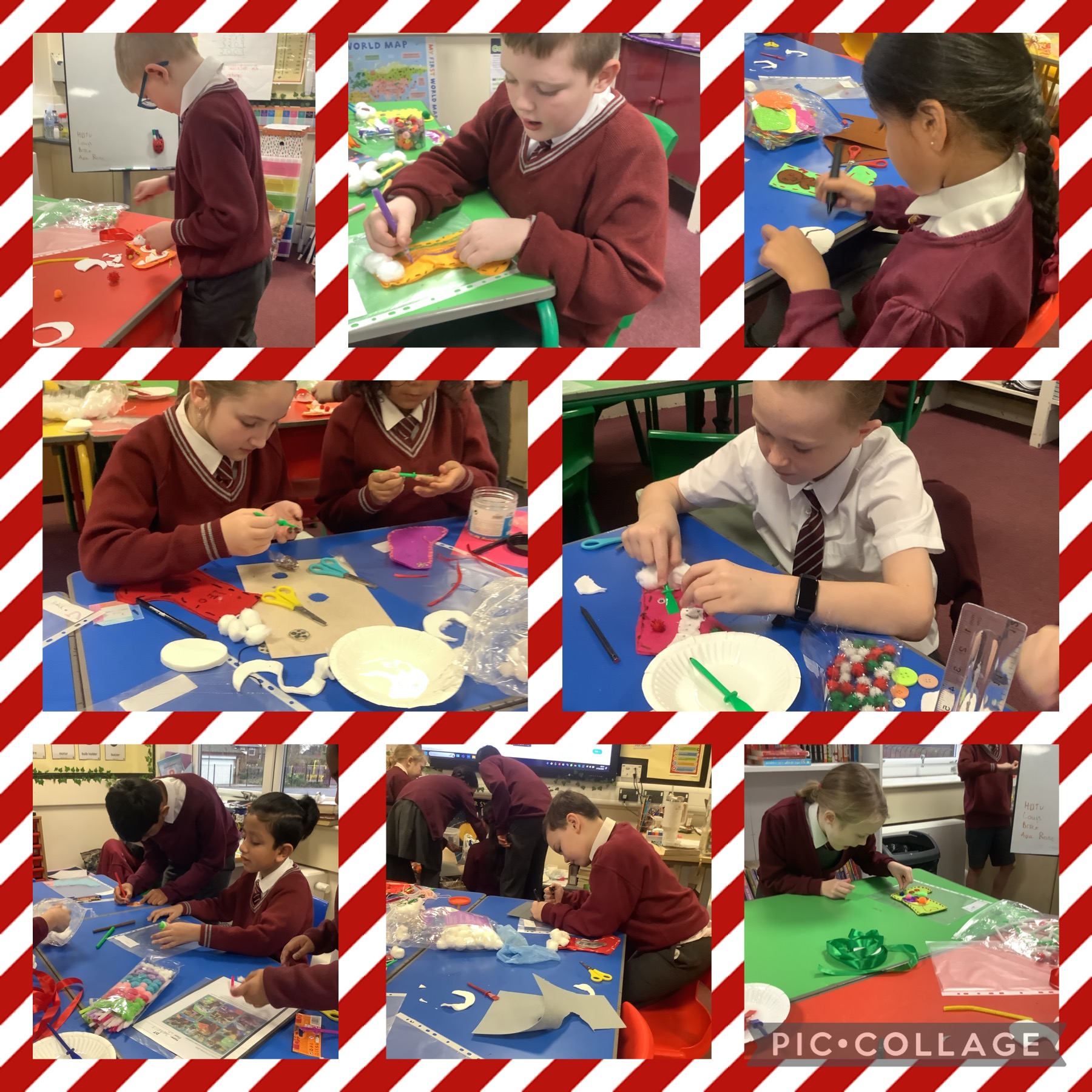 Image of Decorating our Christmas stockings! 