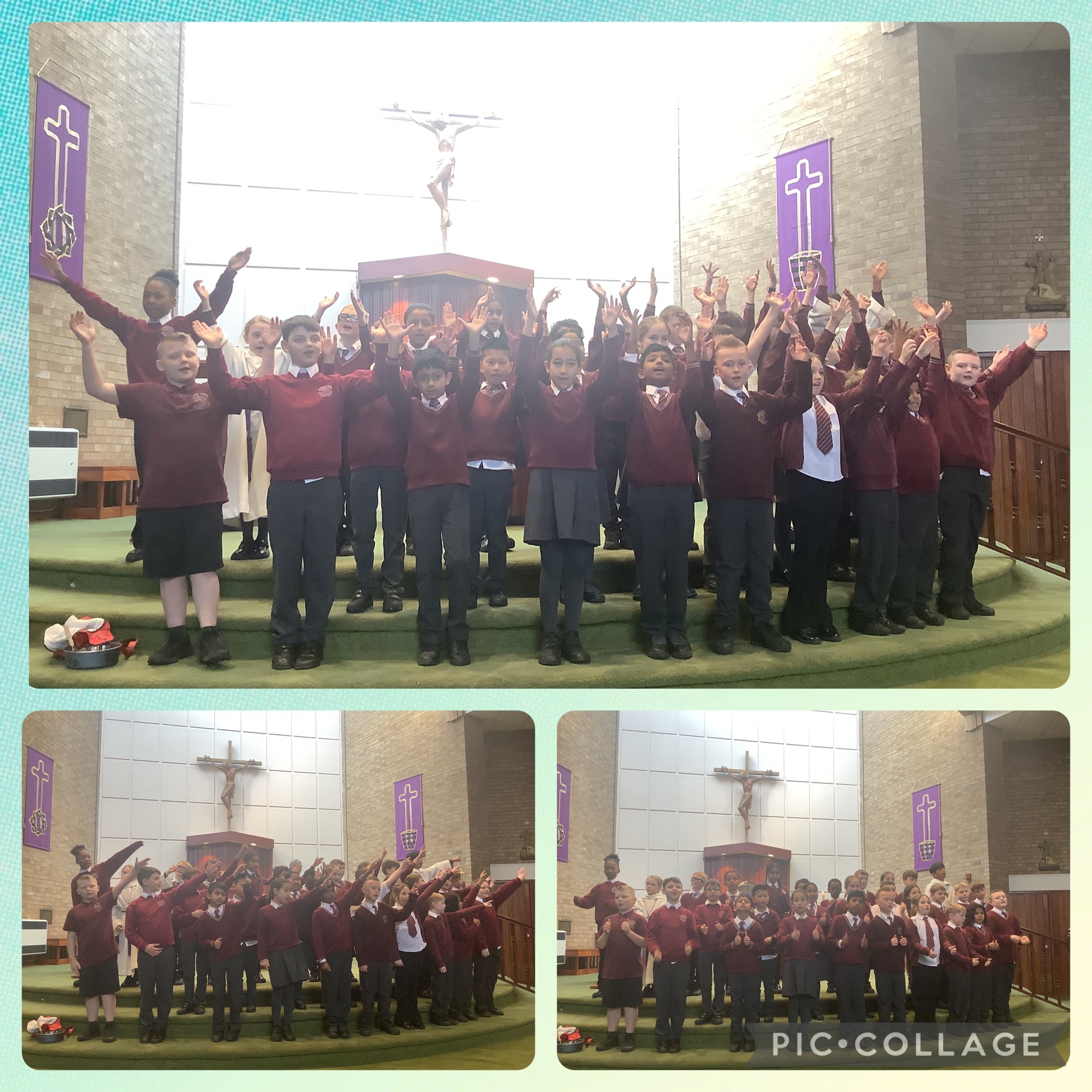 Image of Well done Year 4D on a lovely class Mass for Lent!