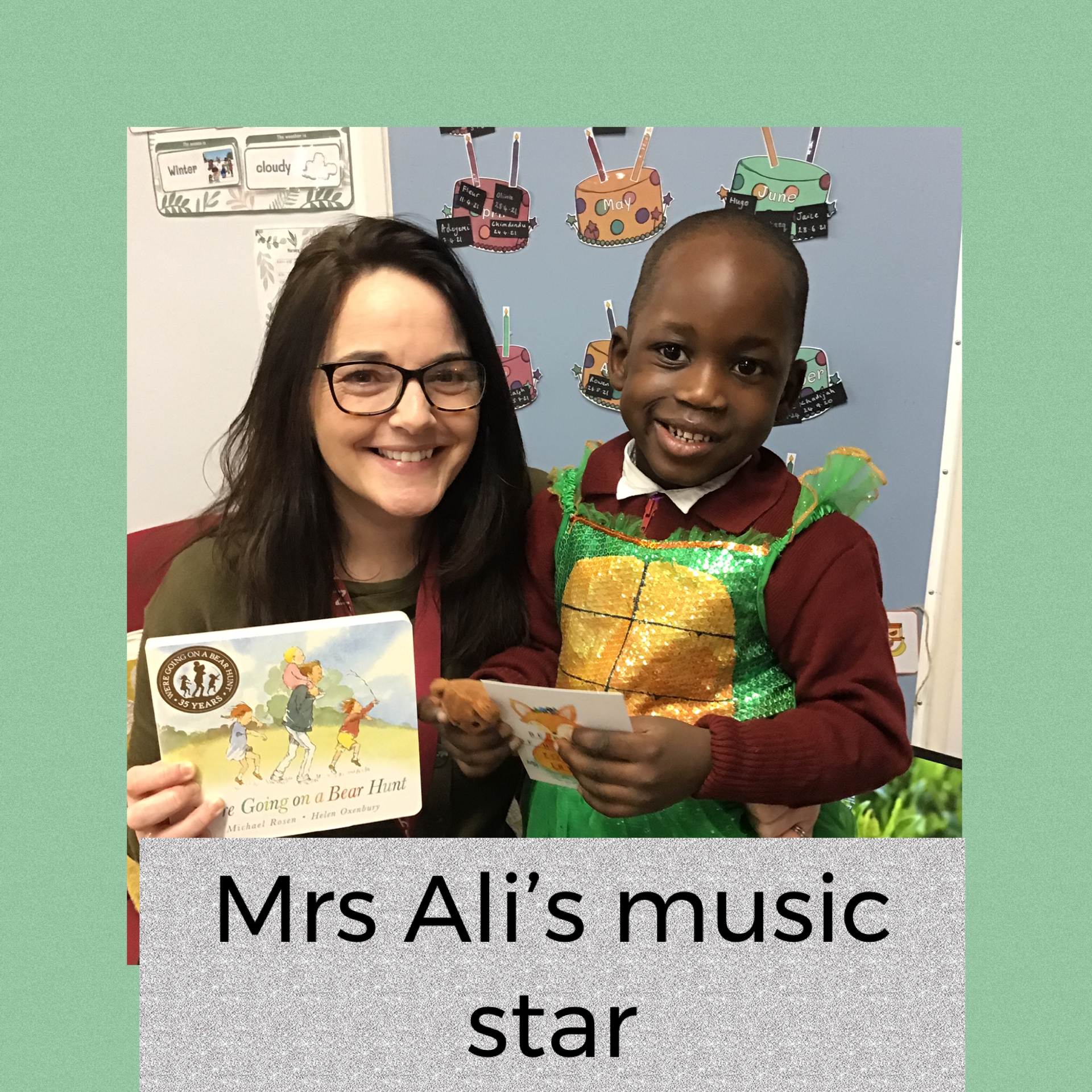 Image of Mrs Ali’s music star, well done Adeyemi!