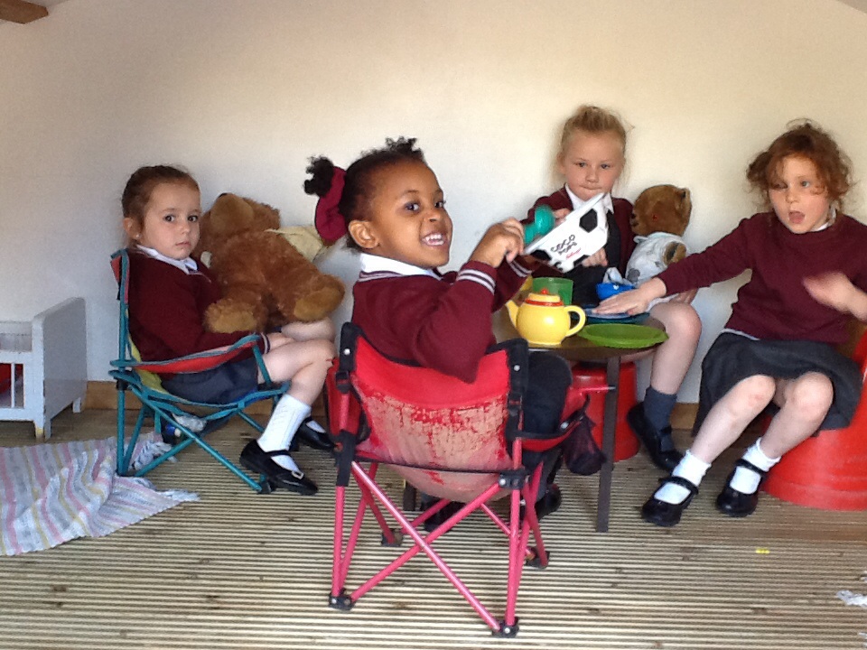 Image of A Tea Party At The Three Bears Cottage