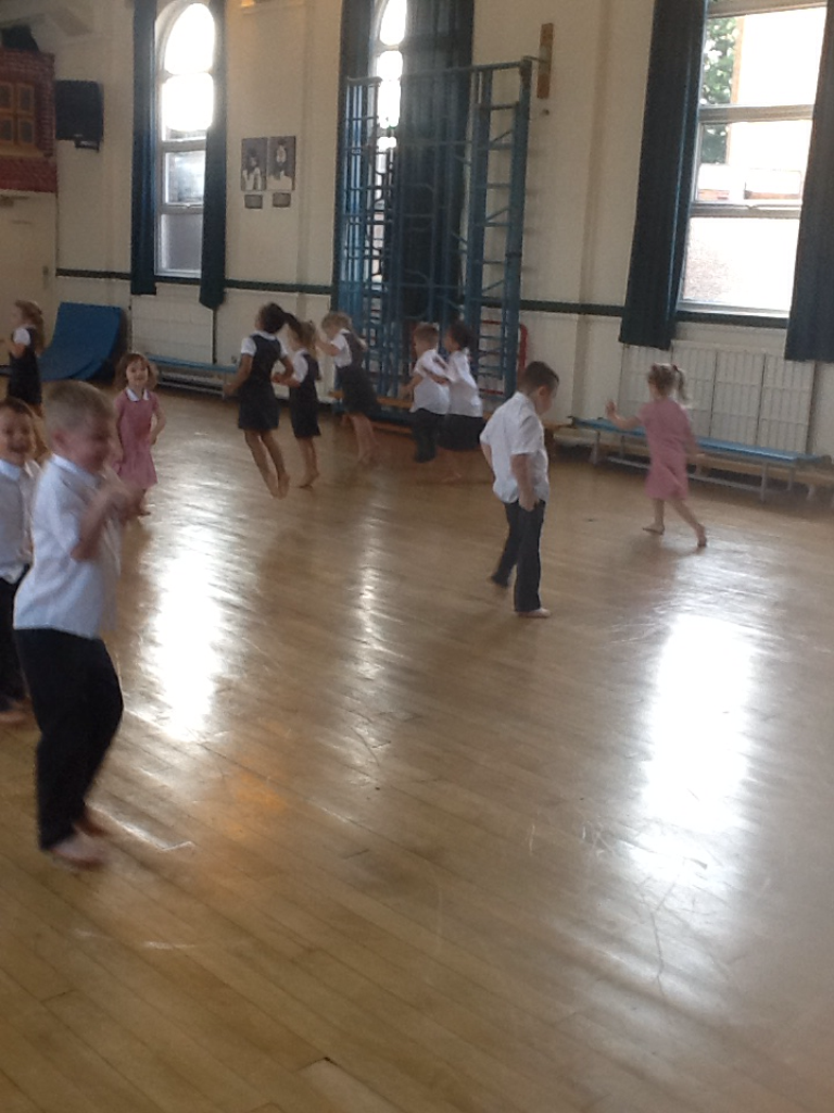 Image of Our first P.E lesson 