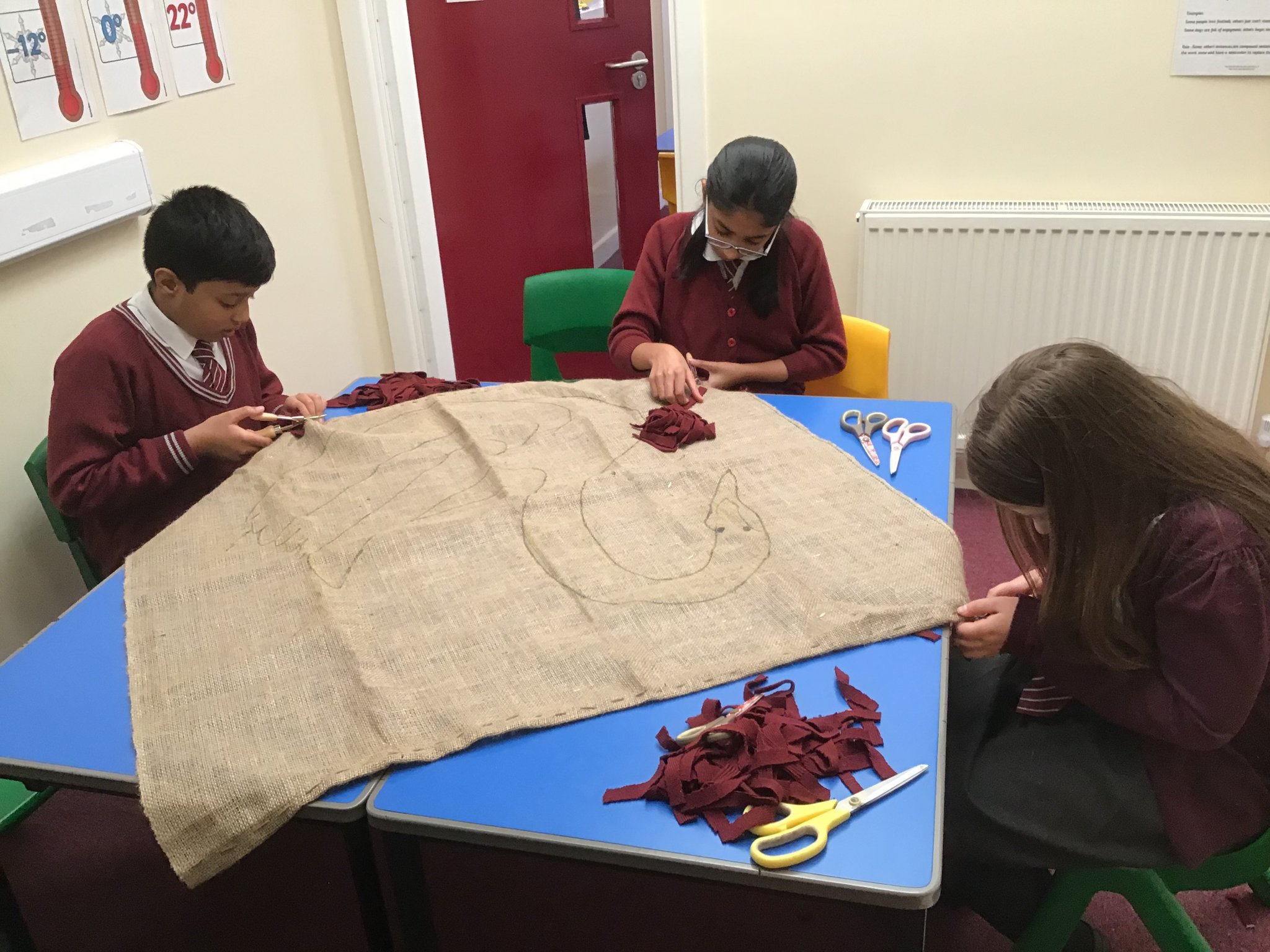 Image of Beginning the Rag Rug Swan