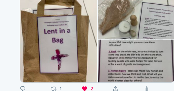 Lent in a bag | St Joseph's Catholic Primary School, Warndon