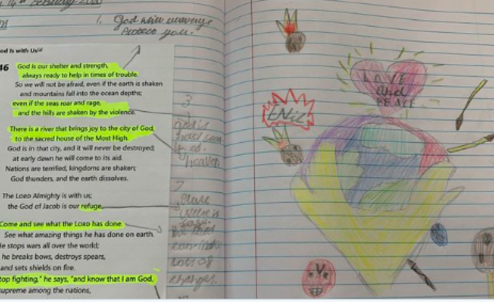 Image of Psalm 46 by year 4