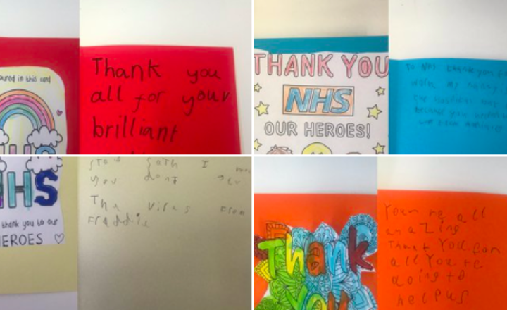 Image of Thank you cards for NHS by Year 2