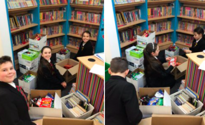 Image of Sorting the crisp recycling boxes