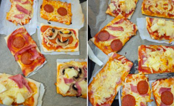 Image of Cooking club have been making pizza this week, they all look yummy.