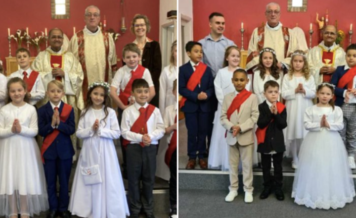 Image of First Holy Communion on Saturday 20th and 27th April.