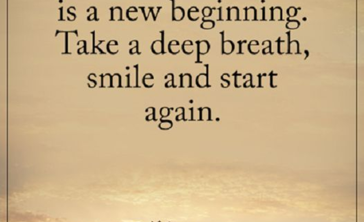 Image of Every day is a new beginning.