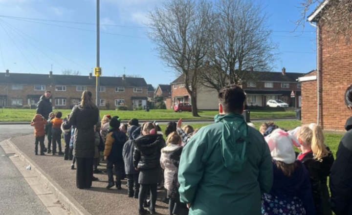 Image of Today Year 1 went for a walk around the local area to see what physical and human geographical features surround our school.