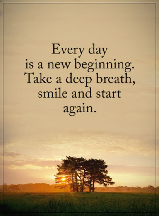 Image of Every day is a new beginning.