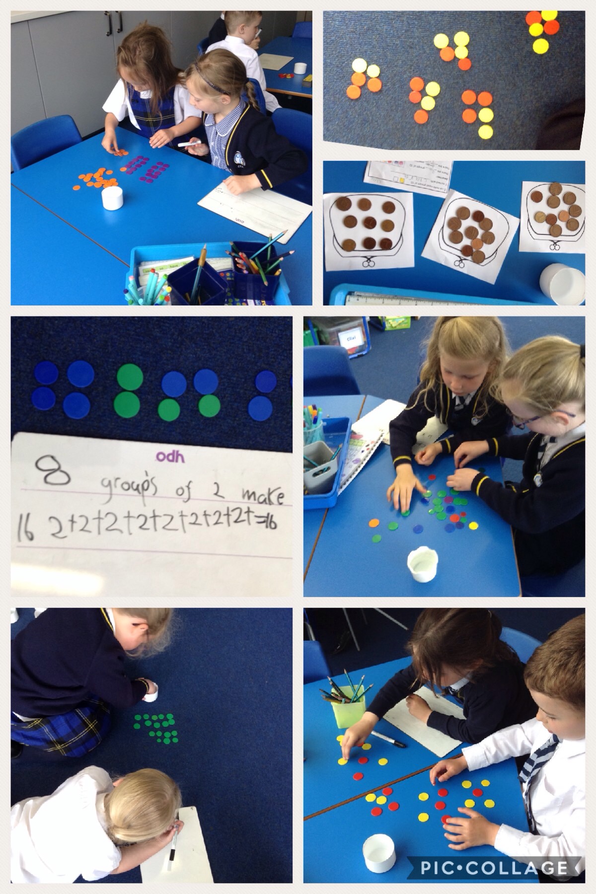 Image of Learning about grouping and sharing in Maths