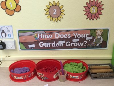 Image of playdough garden