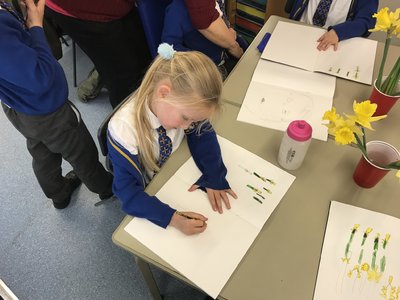 Image of Year 1 daffodil drawing