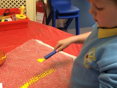 Image of kindy Creating our bee hive