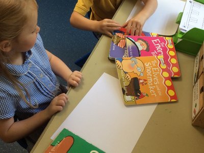 Image of kindy writing