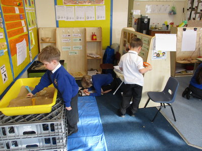 Image of Reception dinosaur role play