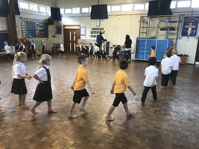 Image of Year 1 dance workshop