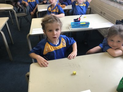 Image of Year 1 Maths using dice