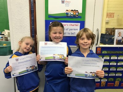 Image of Year 2 certificates