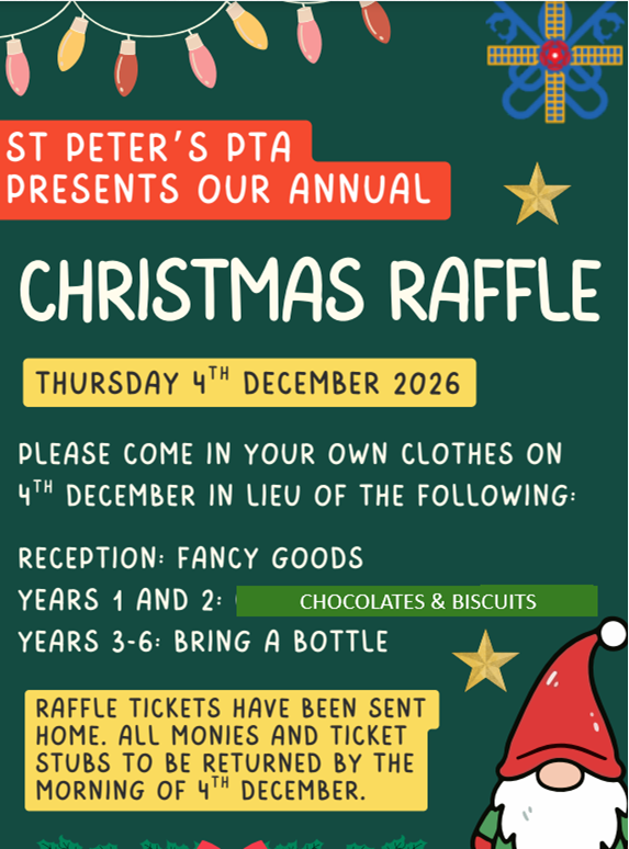 Image of Christmas Raffle Day - Own Clothes Day