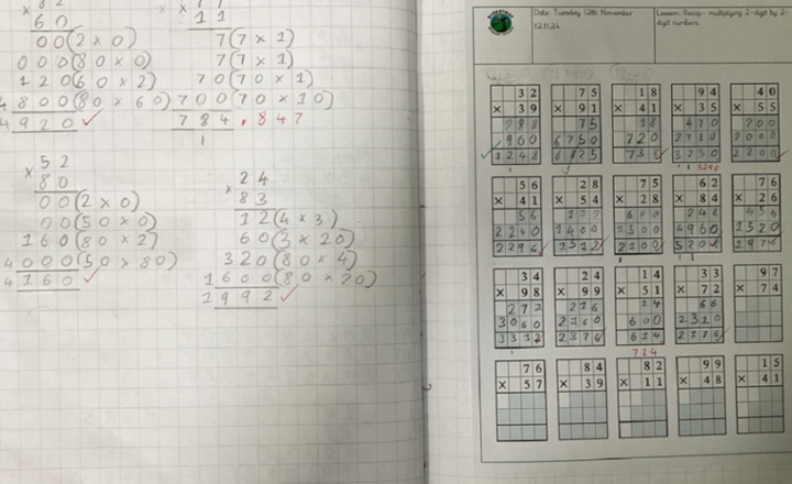 Image of Double Digit Multiplication in Team Starlings!