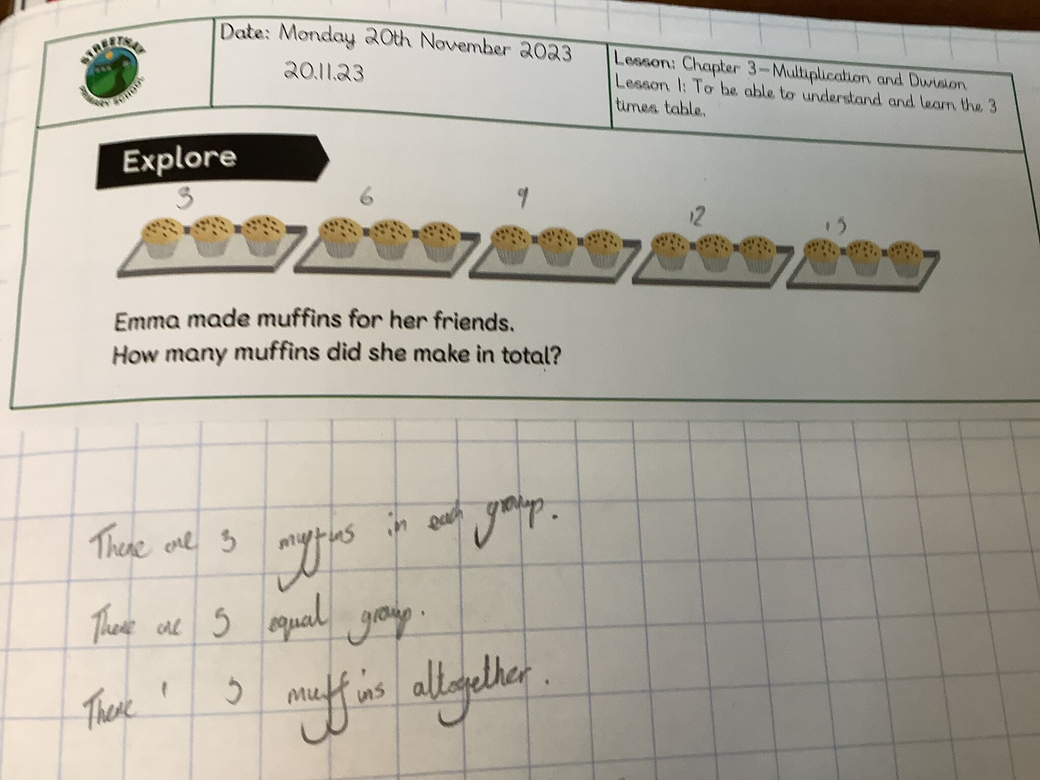 Image of The 3 times table in Badgers