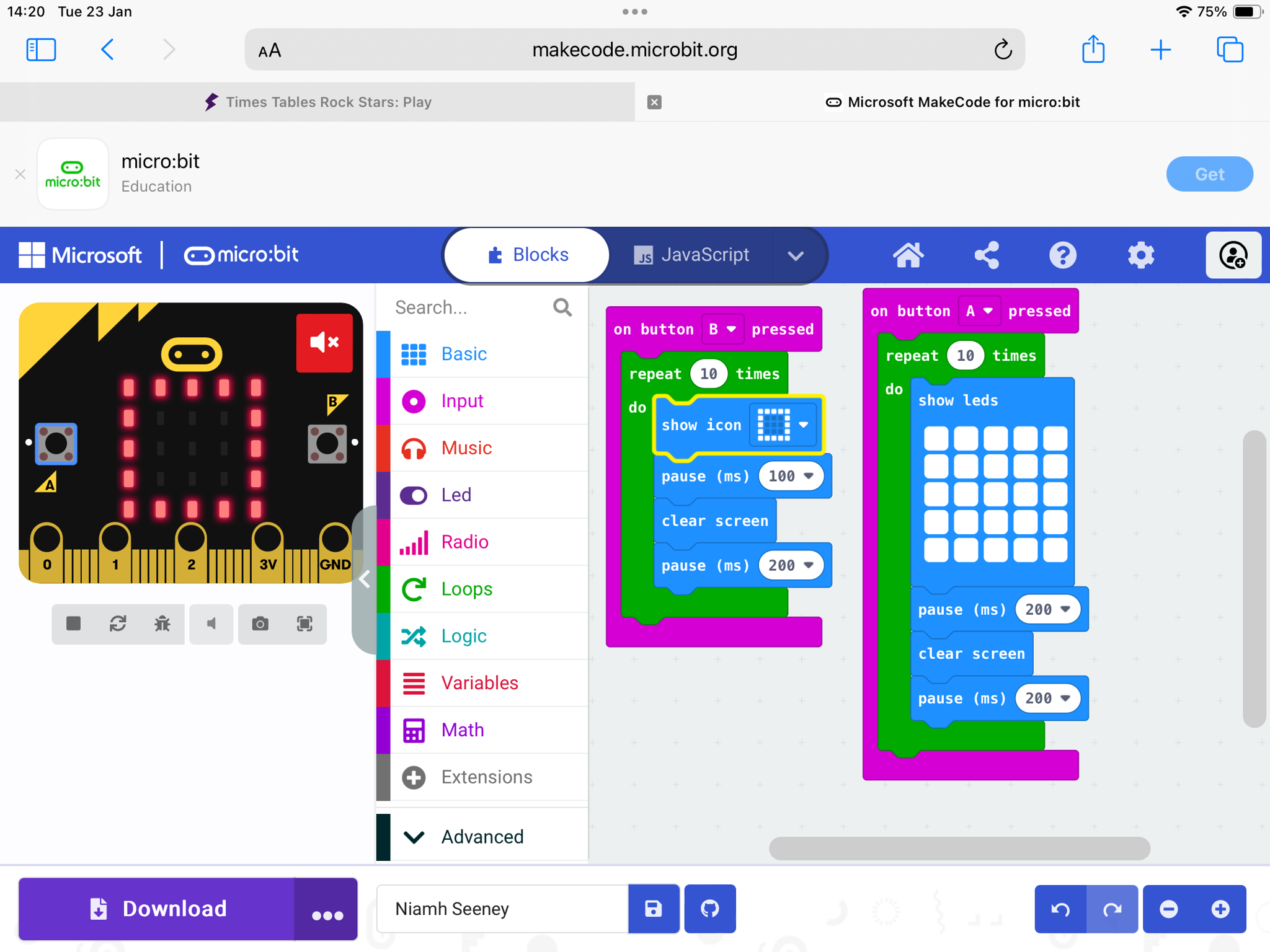 Image of Coding a Micro:bit