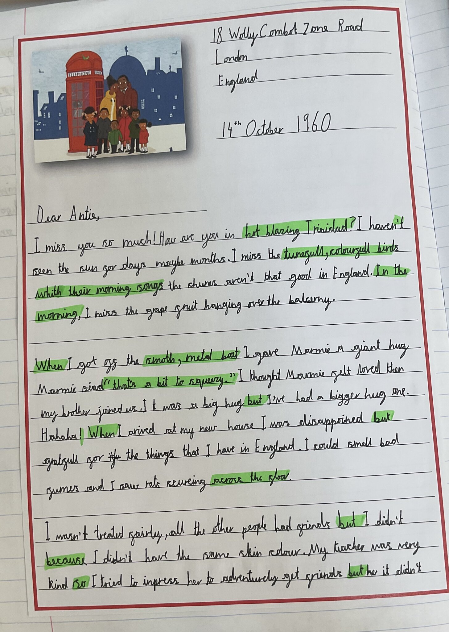 Image of Writing letters in Team Badgers