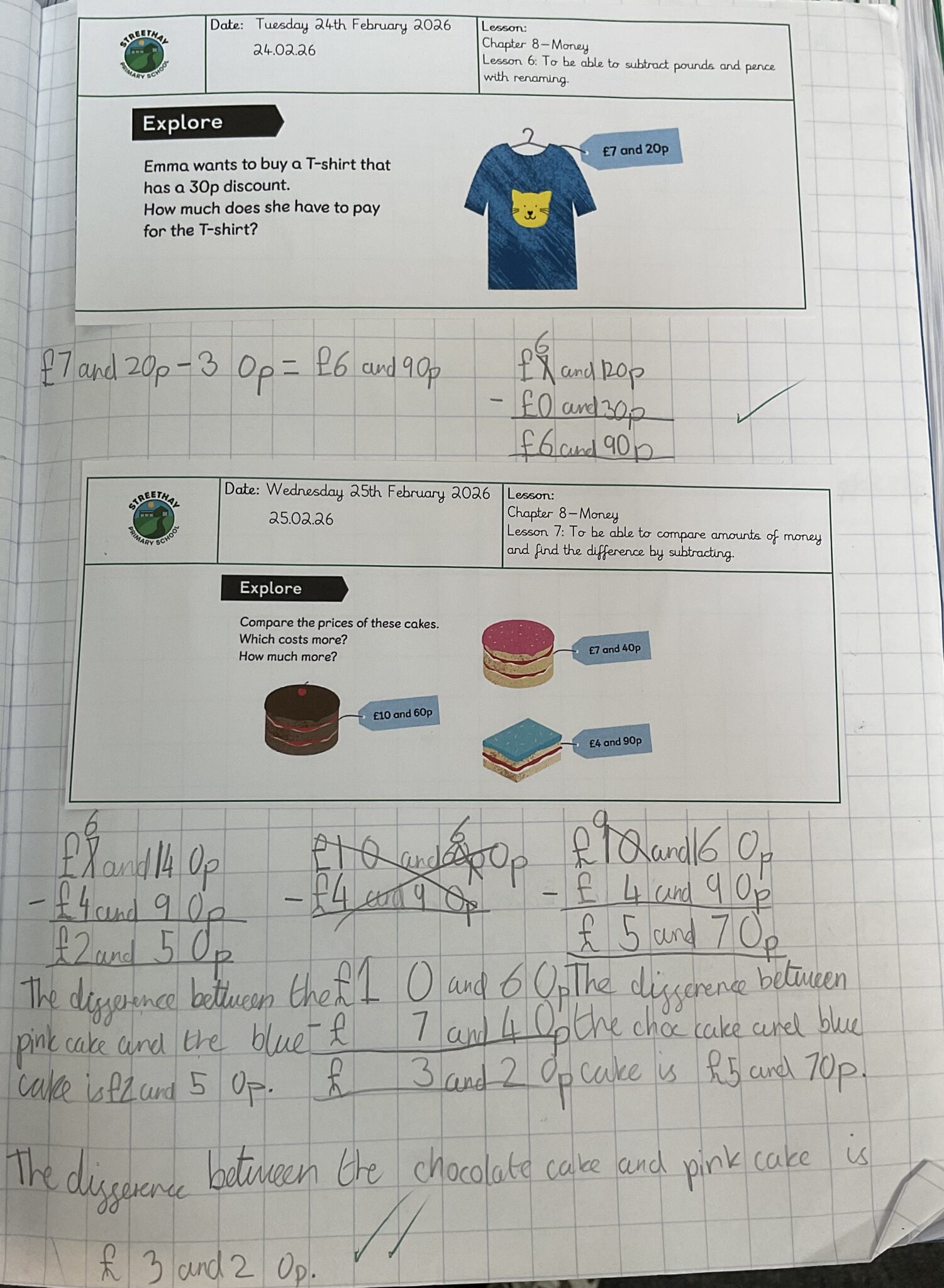 Image of Money in Y3 Maths!