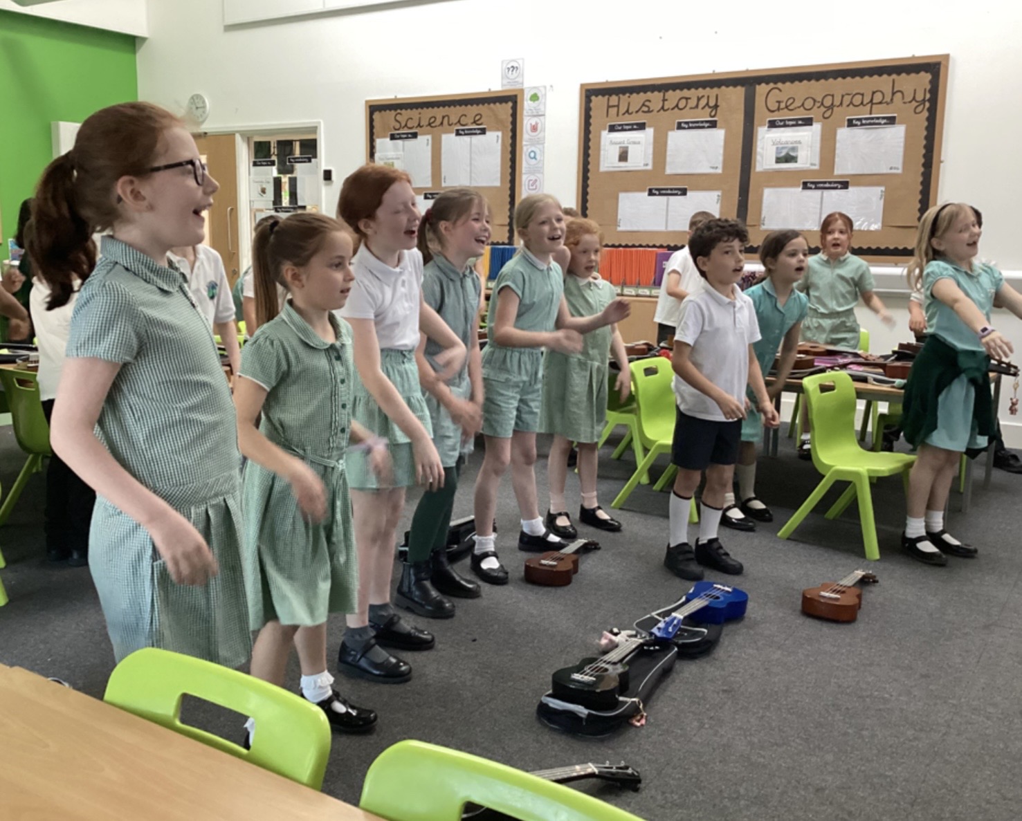 Image of Singing in Team Badgers!