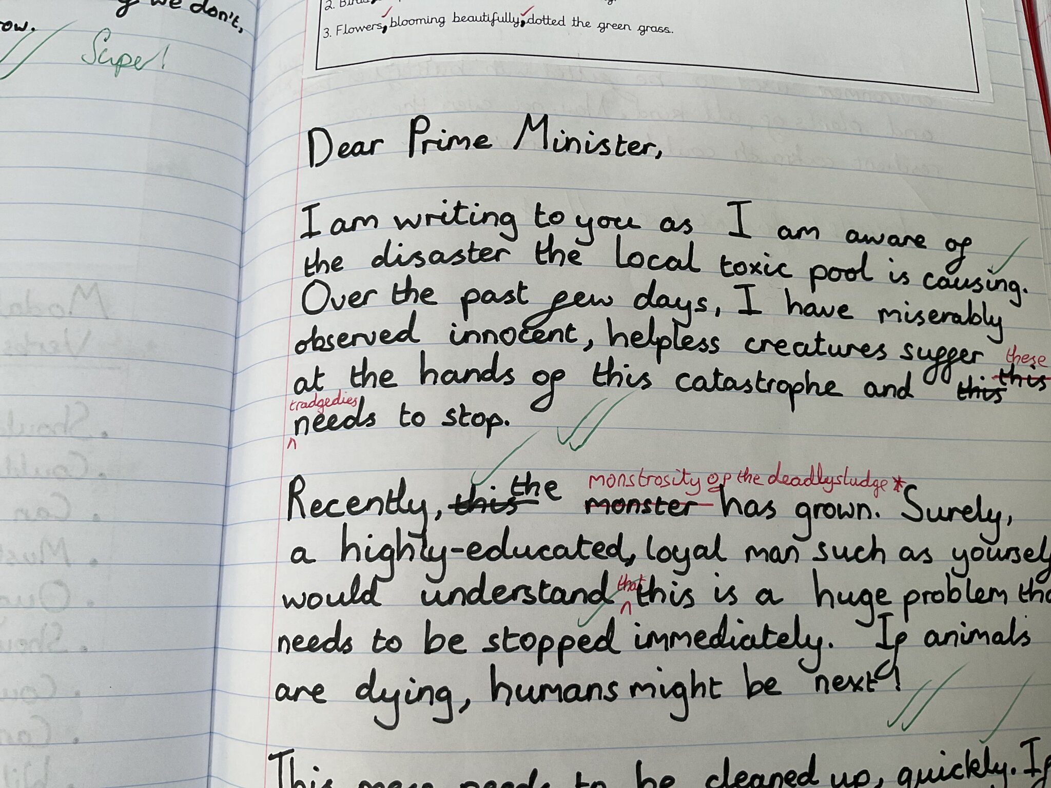 Image of Letter Writing in Team Starlings