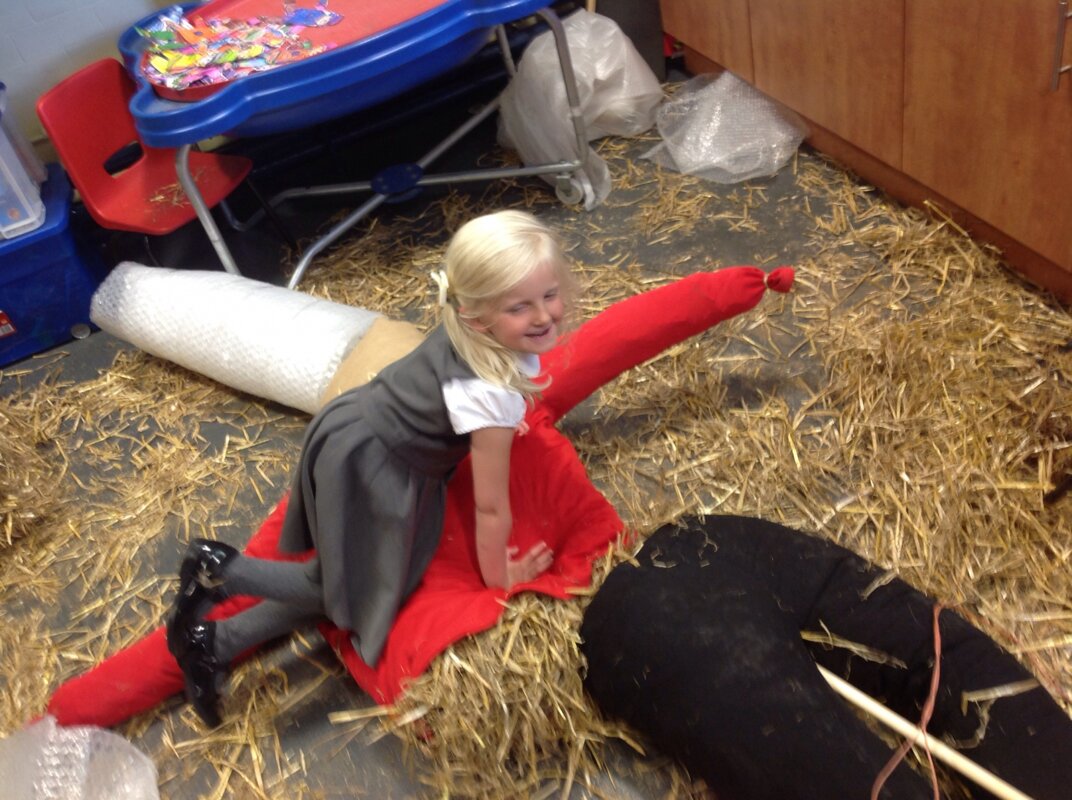 Image of Scarecrow Stuffing in Year 1!