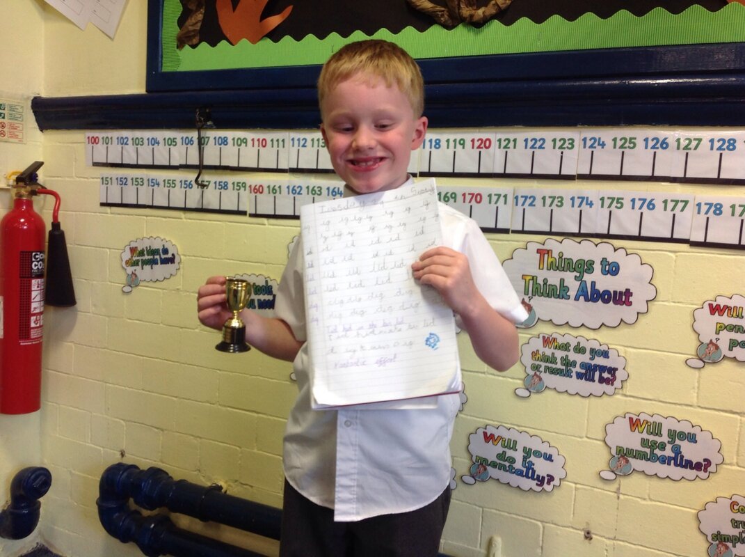 Image of Miss Clegg's handwriting Blog star