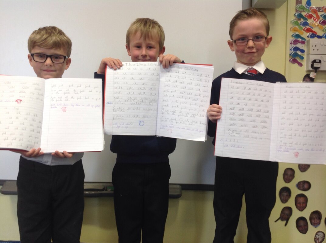 Image of Year 2's Handwriting Blog Stars!