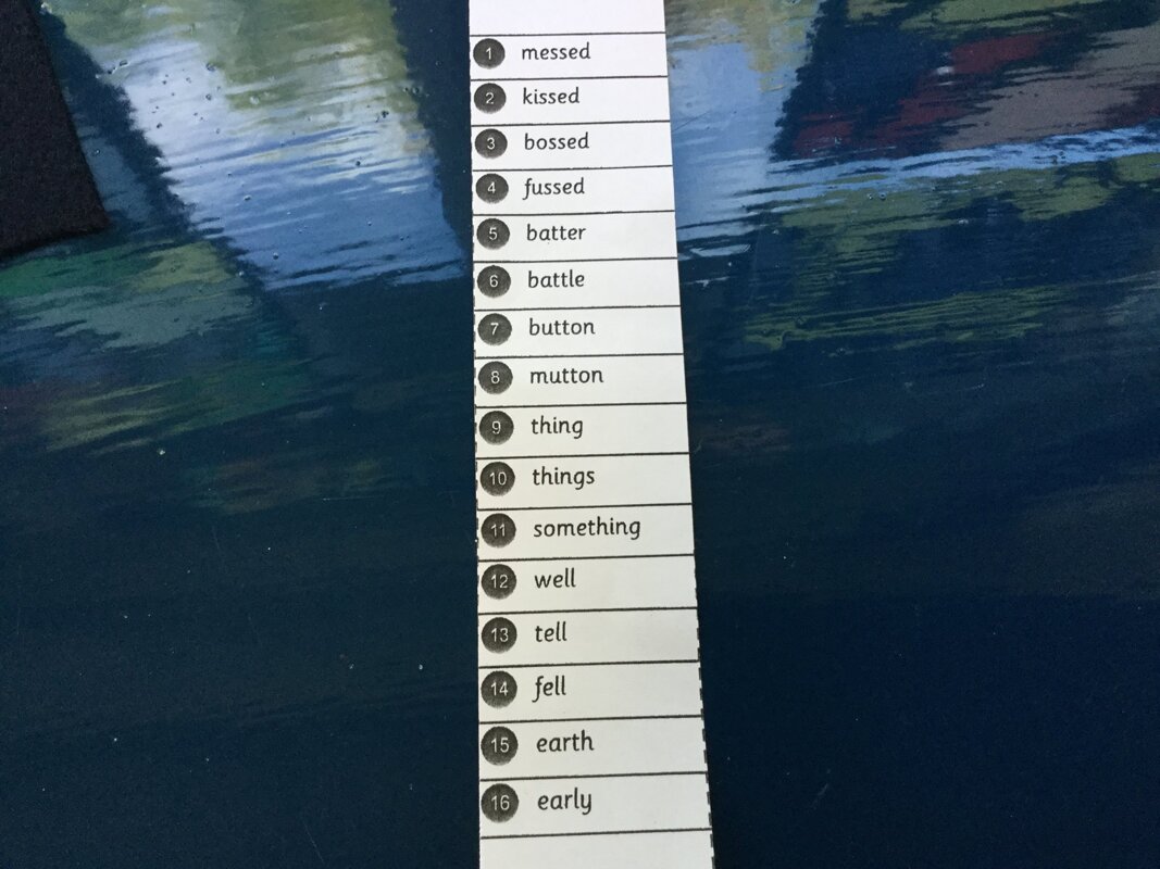 Image of Spellings 24/09/18