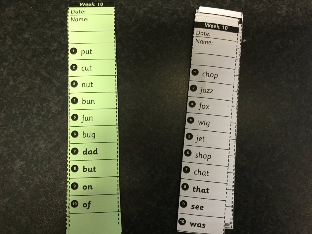 Image of Next week's spellings