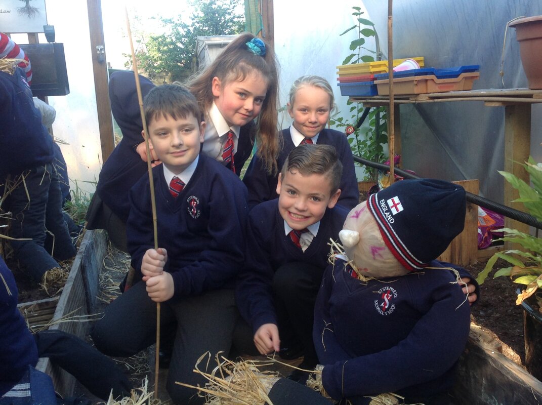 Image of Scarecrow Fest entry prepared for our display of scarecrow talent