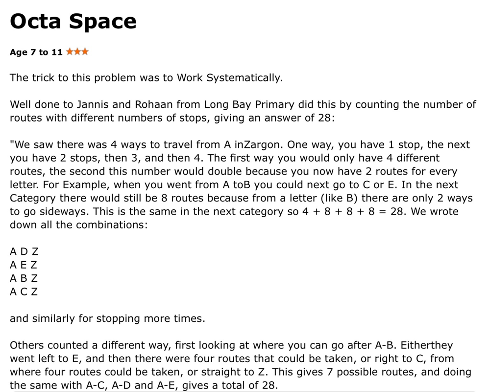 Image of Octa space challenge answers