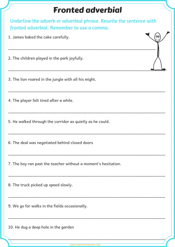 Image of Fronted adverbials part 3, listen to the link