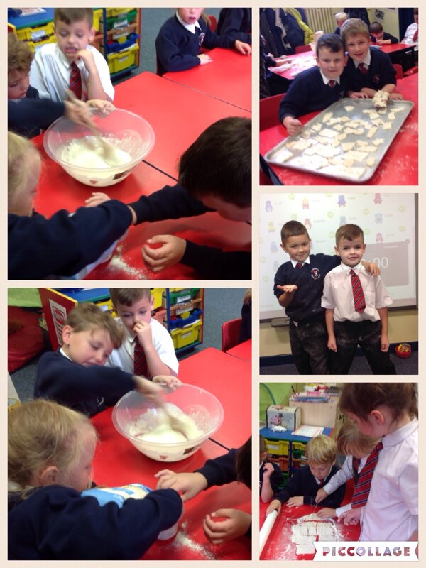 Image of Making hard tack for our pirate adventure