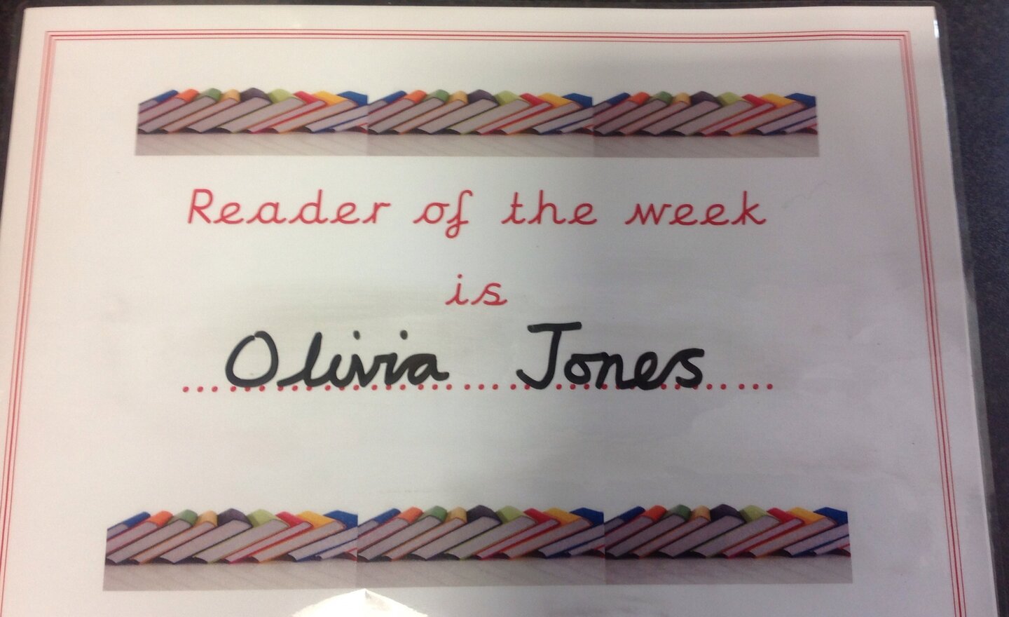 Image of Mrs Robinson's Reader of the Week